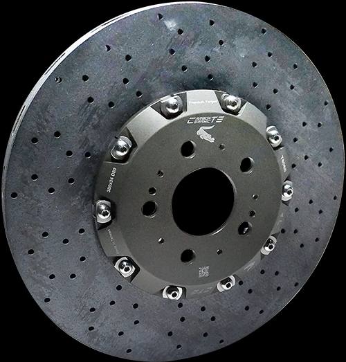 Nissan R35 GTR CTE Ceramic Discs FRONT with Brake Pads